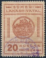 1922 Sümeg Városi Lakáshivatali Bélyeg 20K (12.000) - Ohne Zuordnung