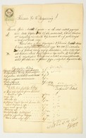 1858 Magyar Nyelvű Végrehajtási Kérvény 15 Kr Okmánybélyeggel - Non Classificati