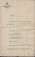 1908 Petrozsény, Salgó-Tarjáni Kőszénbánya-Részvény-Társulat Bányaigazgatósága által Iskolaigazgatónak Küldött Számadás - Ohne Zuordnung