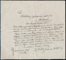 1934-1941 Wirkner János Rákoskeresztúri Gyógyszerész által írt 3 Db Levél, Egyiken A Gyógyszertár Pecsétjével - Ohne Zuordnung