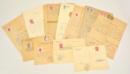 Cca 1940-1960 Különféle Okmánybélyeges Bizonyítványok, Igazolások, Stb., összesen Kb. 10 Db - Sin Clasificación