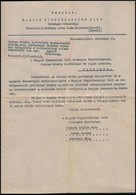 1947 Bp., A Magyar Függetlenségi Párt Levele A Magyar Kommunista Párt Országos Vezetőségének, Levélváltás Másolata - Sin Clasificación