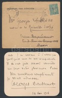 Tony Georges Boussenot (1876-1974) Francia Politikus Saját Kézzel írt Köszönő Kártyája / 1918 Autograph Written Letter O - Sin Clasificación