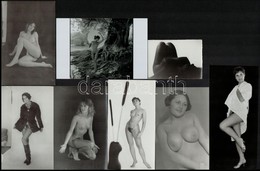 Csinosak és Huncutok - Cca 1970 és 1989 Között Készült, Szolidan Erotikus Felvételek, 11 Db Vintage és/vagy Mai Nagyítás - Sonstige & Ohne Zuordnung
