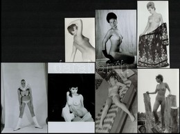 Ruha Nélkül Szabadon - Cca 1973 és 1989 Között Készült, Szolidan Erotikus Felvételek, 10 Db Vintage Fotó és/vagy Mai Nag - Altri & Non Classificati