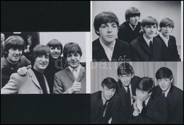 Cca 1965 Beatles Együttes, 3 Db Mai Nagyítás Fekete György (1904-1990) Budapesti Fényképész Hagyatékából, 10x15 Cm - Altri & Non Classificati