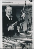 John Wayne (1907-1979) Amerikai Western Színész Fotója, United Press International Photo, MTI Külföldi Képszolgálat, Saj - Altri & Non Classificati