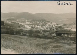 Cca 1930-1940 Gölnic Látképe, Feliratozott Fotó, 9×11,5 Cm - Sonstige & Ohne Zuordnung