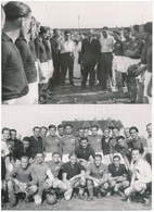 Cca 1960 Régi Idők Focija: 12 Db Futballfotó (csoportkép, Mérkőzés, Közönség), 12×16,5 Cm - Altri & Non Classificati
