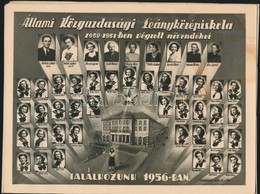 1951 Budapest, Az Állami Közgazdasági Leányközépiskola Tanárai és Végzett Növendékei, Kistabló, 17x23 Cm - Altri & Non Classificati
