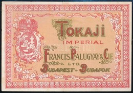 Tokaji Imperial Francis Palugyay & Cie. Budapest-Budafok Pezsgőcímke - Publicidad