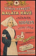 Vörös Kereszt Maláta Kávé Budapest Számolócédula, Kis Szakadással - Werbung