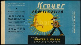 Krayer Fémtisztító - Krayer E. és Társa Címke - Werbung