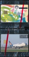 1992 2 Db Telefonkártya (Monétel, Malév), Bontatlan Csomagolásban - Non Classés