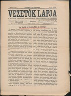 1924 A Vezető Lapja C. Cserkész újság I. évfolyamának 5. Száma, Benne Az új Tisztipróba Szabályaival - Scoutisme