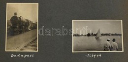 1931 A Balaton Körbebicklizése. 41 Feliratozott Képet Tartalmazó Album - Sonstige & Ohne Zuordnung