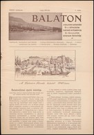 1939 Balaton, A Balatoni Szövetség Hivatalos értesítője. XXXII. évf. 2. Száma. Sok Képpel és Hirdetéssel - Otros & Sin Clasificación