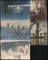 Cca 1914-1916 8 Db I. Világháborús Fénykép A Frontról. Érdekes Képek A Lövészárkokból, Nagy Mozsárágyú, Stb / WW: I. Pho - Ohne Zuordnung