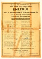 1916 Emlékül, Vers A Felszentelésről 1916. November 8., A Hadi Hőseink Emlékművének Felszentelése Kragujevácban, Várnai  - Non Classificati