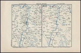 Cca 1920 Buda-Pest Környéke A XV. és A XVIII. Század Végén, Kiadja A M. Kir. Állami Térképészet, 15,5x23 Cm - Altri & Non Classificati