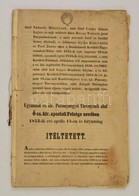 1853 Nádasdy Mihály Gróf (1775-1854) államminiszter Csődperének Leírása, A Per Részleteinek Ismertetésével, Szignettával - Sin Clasificación