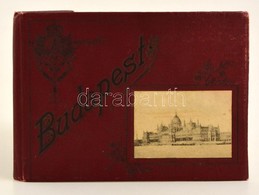 Cca 1900 Budapest, Leporelló Album Számos Látképpel, Divald Károly, Budapest, Kissé Kopott, Díszes Vászonkötésben - Sin Clasificación