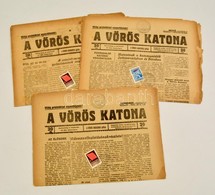 1919 A Vörös Katona, A Vörös Hadsereg Lapja I. évfolyamának 3 Db Száma - Ohne Zuordnung