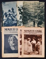 1928-1938 Vegyes újság Tétel,10 Db, Nemzeti Újság Képes Műmelléklete 5 Db, Nemzeti Újság 1 Db, Nemzeti Magazin 4 Db, Vál - Ohne Zuordnung