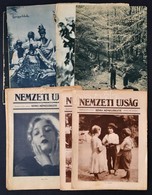 1928-1938 Vegyes újság Tétel,10 Db, Nemzeti Újság Képes Műmelléklete 5 Db, Nemzeti Újság 1 Db, Nemzeti Magazin 4 Db, Vál - Sin Clasificación