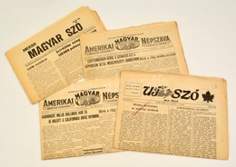 1969-1974 4 Db Emigráns újság (Amerikai Magyar Szó, Új Szó, Amerikai Magyar Népszava (2db)), Változó állapotban. - Sin Clasificación