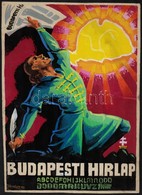 1933 Pál György (1906-1986): Budapesti Hírlap, Irredenta Plakátterv, Jelzett, 30,5×22,5 Cm - Sonstige & Ohne Zuordnung