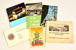 1911-1989 Vegyes úti Könyv és Prospektus Tétel, 6 Db: 1911 Die Städtischen Thermalbäder Von Budapest. Bp.,1911, Druckere - Sin Clasificación