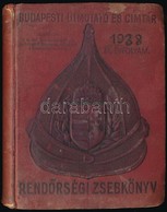 1929 Rendőrségi Zsebkönyv. Budapesti útmutató és Címtár 1929. IX. évf. [Bp.,1929,Pallas.] Korabeli Reklámokkal. Kiadói K - Ohne Zuordnung