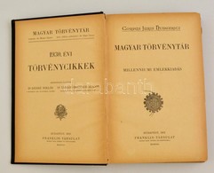 1930. évi Törvénycikkek. Jegyzetekkel Ellátták: Dr. Degré Miklós, Dr. Várady-Brenner Alajos. Magyar Törvénytár. Corpus J - Sin Clasificación