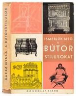 Kaesz Gyula: Ismerjük Meg A Bútorstílusokat. Bp., 1962, Gondolat. Első Kiadás. Kiadói Egészvászon-kötésben, Kiadói Kissé - Non Classificati