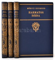 Móricz Zsigmond 3 Műve: 
Úri Muri, Harmatos Rózsa, Arany Szoknyák.
Bp.,é.n., Athenaeum. Kiadói Aranyozott Egészvászon-kö - Non Classificati