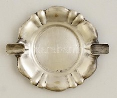 Jelzett Ezüst Hamutál D:9 Cm, 26,6 G / Silver Ashtray - Autres & Non Classés