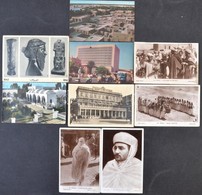 ** * 9 Db VEGYES Közel-keleti és Arab Városképes Lap / 9 Mixed Middle-Eastern And Arabian Town View Postcards - Non Classés