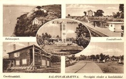 T2 Balatonakarattya, Balaton Part, Vasútállomás, Római Katolikus Templom, Cserkész üdülő, Országúti Részlet A Kettős Híd - Ohne Zuordnung