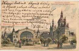 T2 1898 Budapest XIV. Ezredéves Országos Kiállítás, Gépcsarnok, Közlekedési Csarnok, 2 Kr Barna Ga. S: Morelli, Dörre T. - Ohne Zuordnung