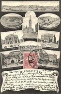 T3 Budapest, Szecessziós Mozaiklap. Art Nouveau, TCV Card (vágott / Cut) - Non Classificati