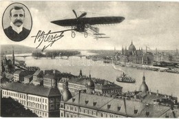 ** T1/T2 Budapest I. Blériot Repülőgépe, Háttérben Az Országház - Ohne Zuordnung