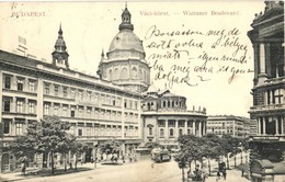 * T2 Budapest VI. Váci Körút (ma Bajcsy-Zsilinszky út), Bazilika, Schimmelpfeng W. Tudakozóda, Villamos - Sin Clasificación