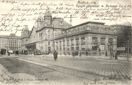 T2/T3 1904 Budapest VI. Nyugati Pályaudvar, Vasútállomás, Villamos, Jegyváltás Az Alagi Lóversenyhez. M. T. és F. I. Koc - Ohne Zuordnung