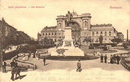 T2 Budapest VII. Keleti Pályaudvar, Vasútállomás, Baross Szobor. Divald Károly 147. 1909. - Ohne Zuordnung