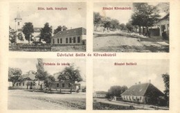 T2 1913 Salfa-Köveskút (Salköveskút), Római Katolikus Templom, Plébánia és Iskola, Utcaképek - Ohne Zuordnung