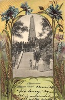T2/T3 ~1900 Vác, Honvéd Szobor Felavatási ünnepsége. Floral, Art Nouveau Litho Keret  (EK) - Ohne Zuordnung