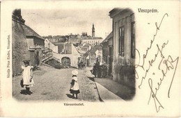 T2 1904 Veszprém, Városrészlet, Utcarészlet, Kiadja Pósa Endre - Non Classificati