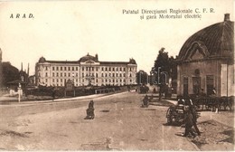 * T2/T3 Arad, Palatul Directiunei Regionale CFR (Caile Ferate Romane) Si Gara Motorului Electric. Libraria Diecezana / V - Zonder Classificatie