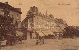 T2/T3 Arad, Központi Szálloda és Kávéház, Bloch H. üzlete, Nyomda. Kiadja Kerpel Izsó / Central Hotel And Café, Shops, P - Ohne Zuordnung